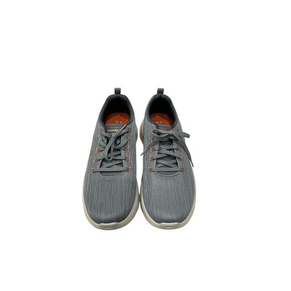 Skechers mens shoes size 11.5 Go Walk Flex -Quota Grey/ Orange - Picture 1 of 7